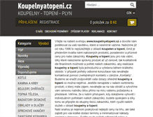Tablet Screenshot of koupelnyatopeni.cz